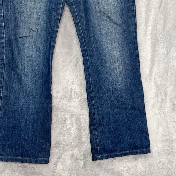 Oscar‎ De La Renta Womens Sz 6 Wide leg Jeans Medium Wash Denim - Picture 3 of 15